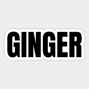 Ginger Word - Simple Bold Text Sticker